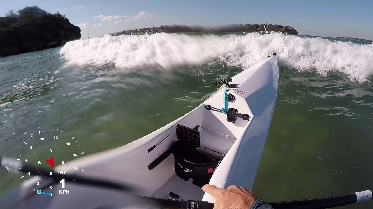 Epic V8 Surfski Rollover & Remount then 19kph