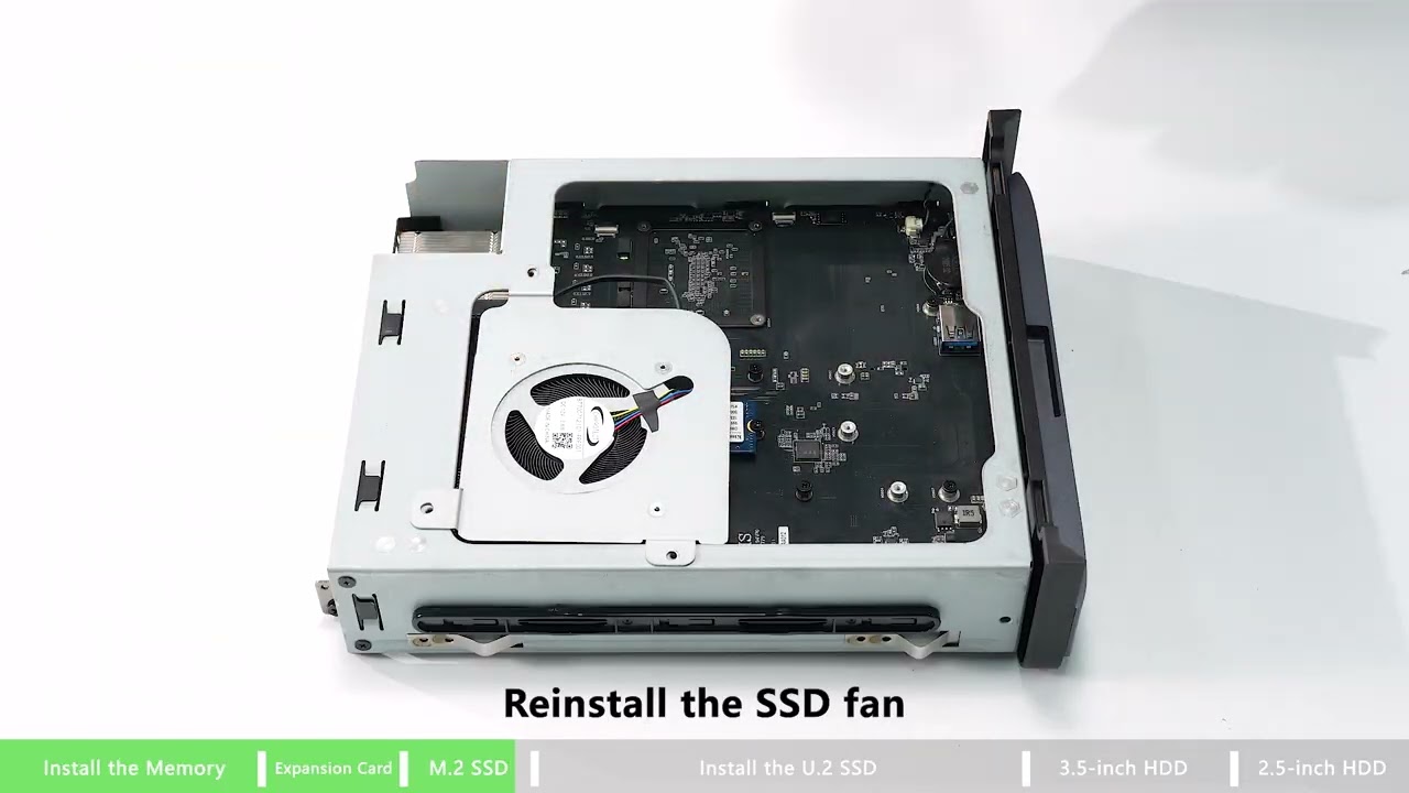How to install MINISFORUM AI NAS N5 Pro AMD Ryzen AI 9 HX Pro 370(12C/24T) PC