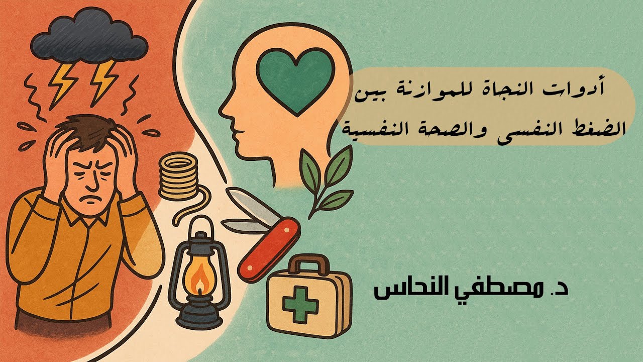 أدوات النجاة للموازنة بين الضغط النفسى والصحة النفسة - محاضرة للدكتور مصطفى النحاس