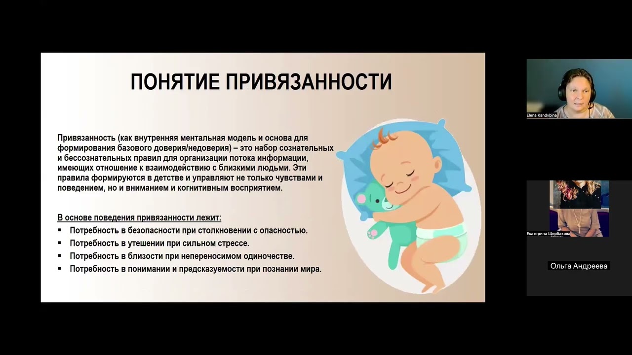 Елена Кандыбина «Как теория привязанности П. Криттенден помогает установить терапевтический контакт»