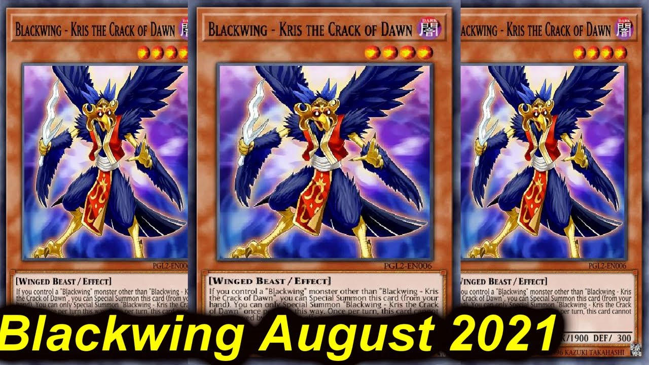 【YGOPRO】BLACKWING DECK AUGUST 2021