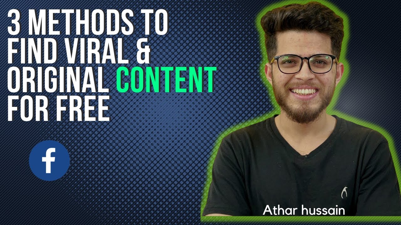 3 Methods to Find Content for Facebook Reels #facebookmonetization