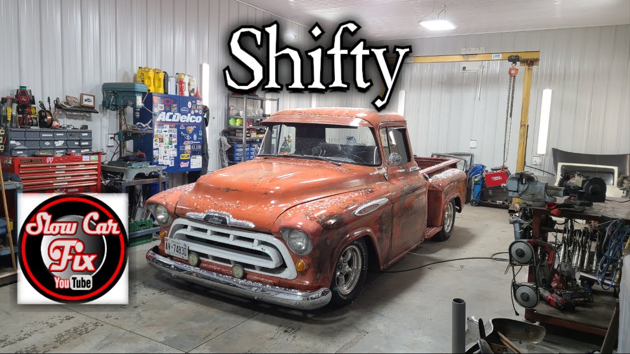 Floor shifter install - 1957 Chevy Truck - LS Swap project