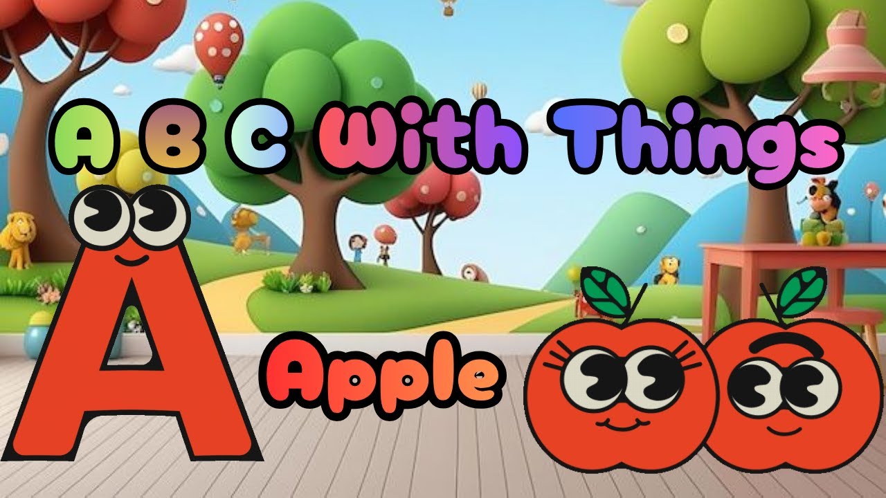 Песня для дошкольников от A до Z с элементами A B C и фоновой музыкой для Apple | Песня для дошко...