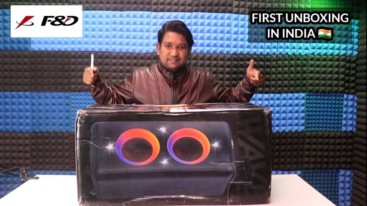 F&D PA300 Party Speaker | UNBOXING REVIEW | INBUILT BATTERY 🔋 | 10000w | BEST PARTY SPEAKER IN INDIA