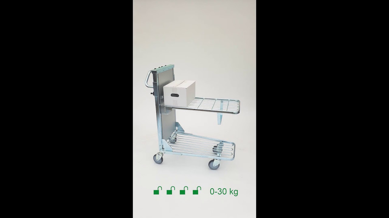 Konga Adjustable Self-Levelling Stock Trolley