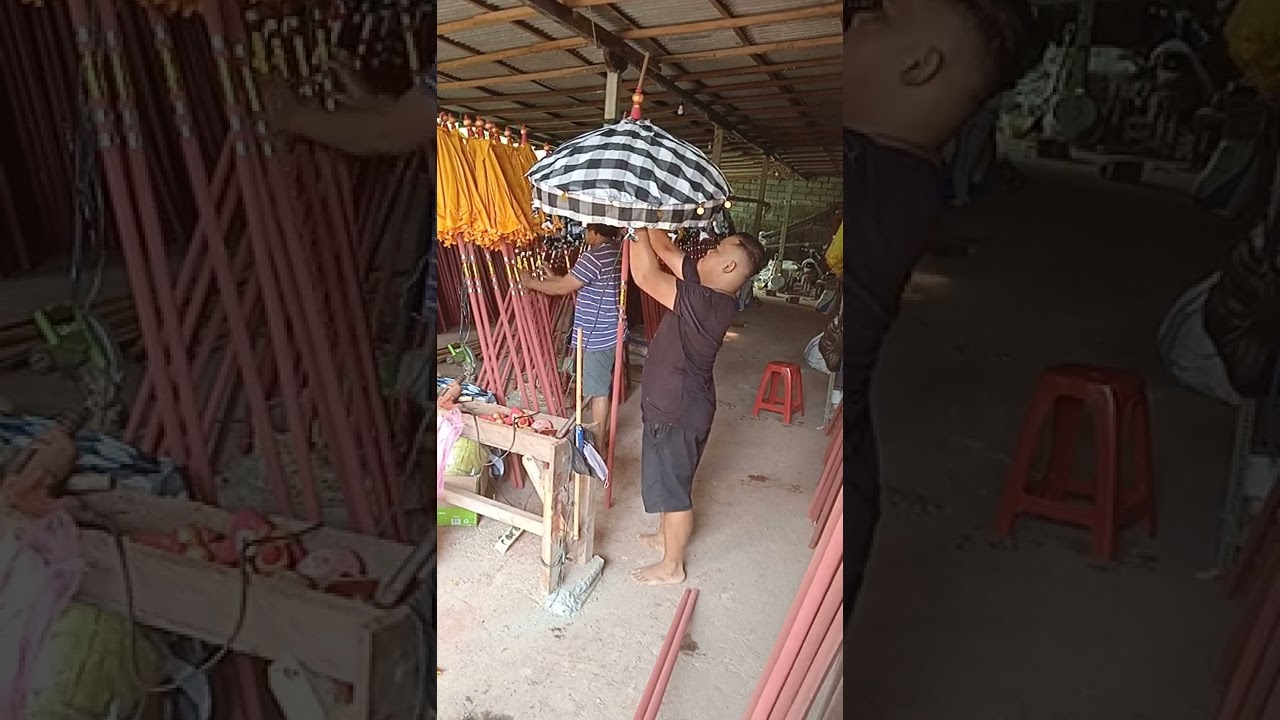 proses pembuatan tedung bali produksi klungkung