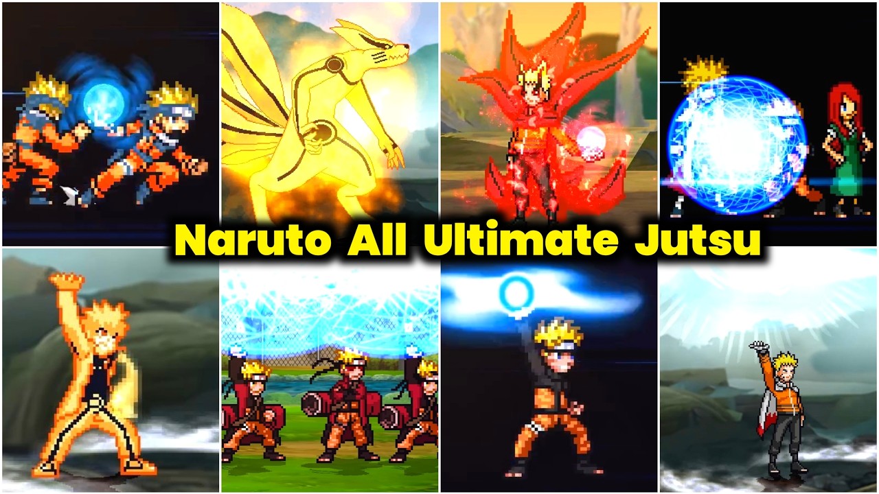 Naruto All Attacks & Ultimate Jutsu 🔥 Naruto MUGEN