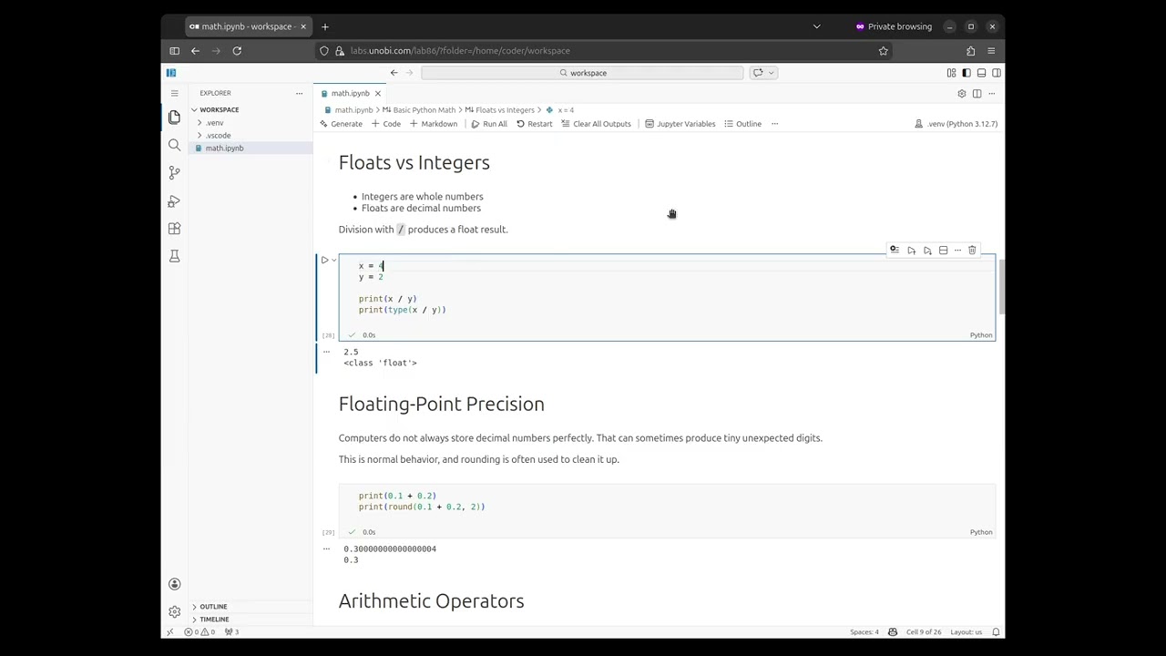 Python Math for Beginners (Level 1) – Operators, Floats, and Basic Calculations