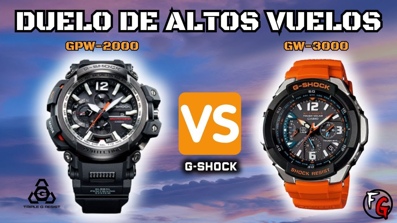 GPW 2000 Vs GW 3000.  Duelo de Gravitymaster.