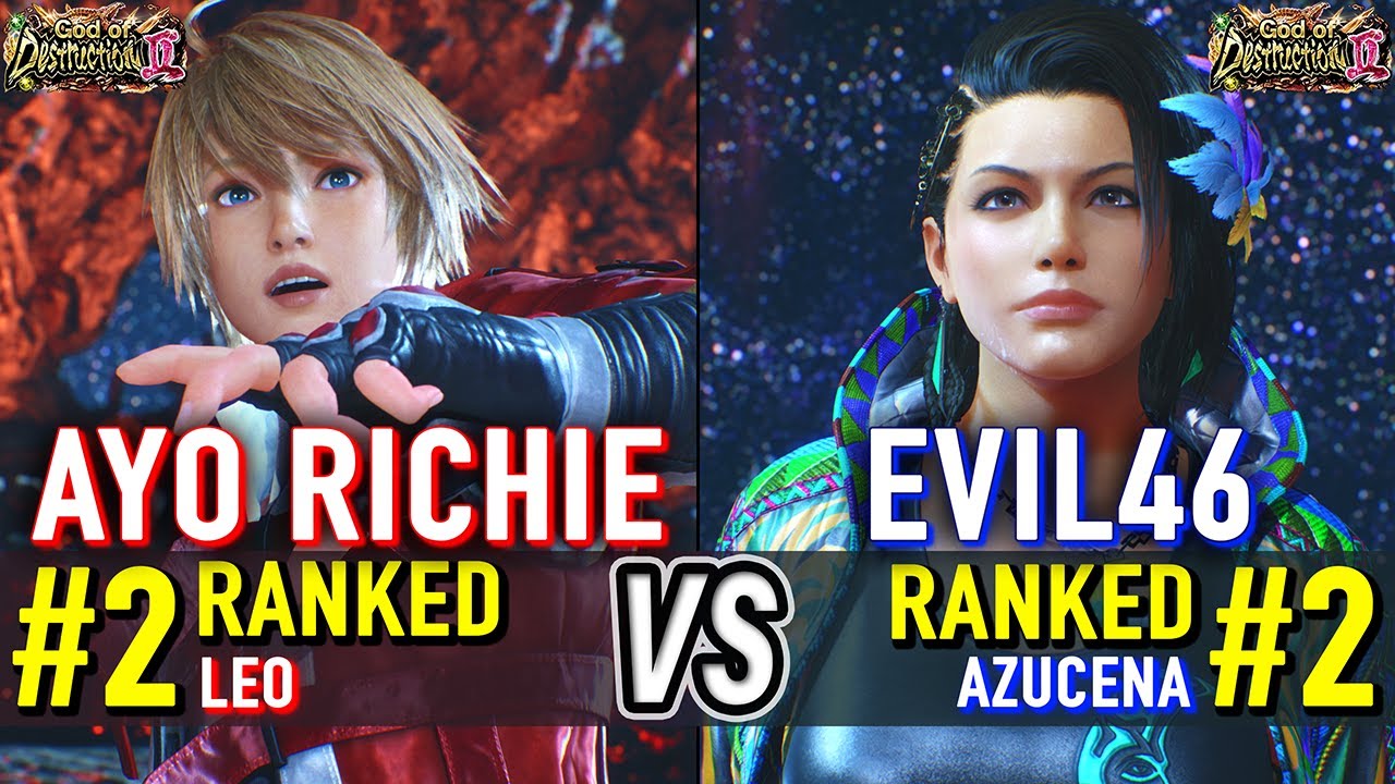 T8 🔥 AYO RICHIE (#2 Ranked Leo) vs EVIL46 (#2 Ranked Azucena) 🔥 Tekken 8 High Level Gameplay