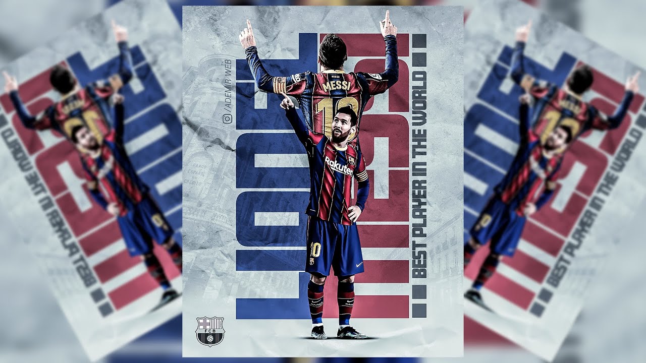 Como Criar Flyer Esportivo no Photoshop - [PSD FREE] Messi