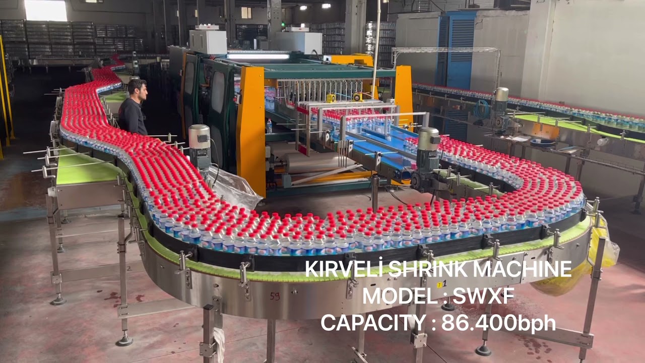 KIRVELİ SWXF SHRINK MAKİNASI - SHRINK MACHINE CAPACITY:86.400 bph
