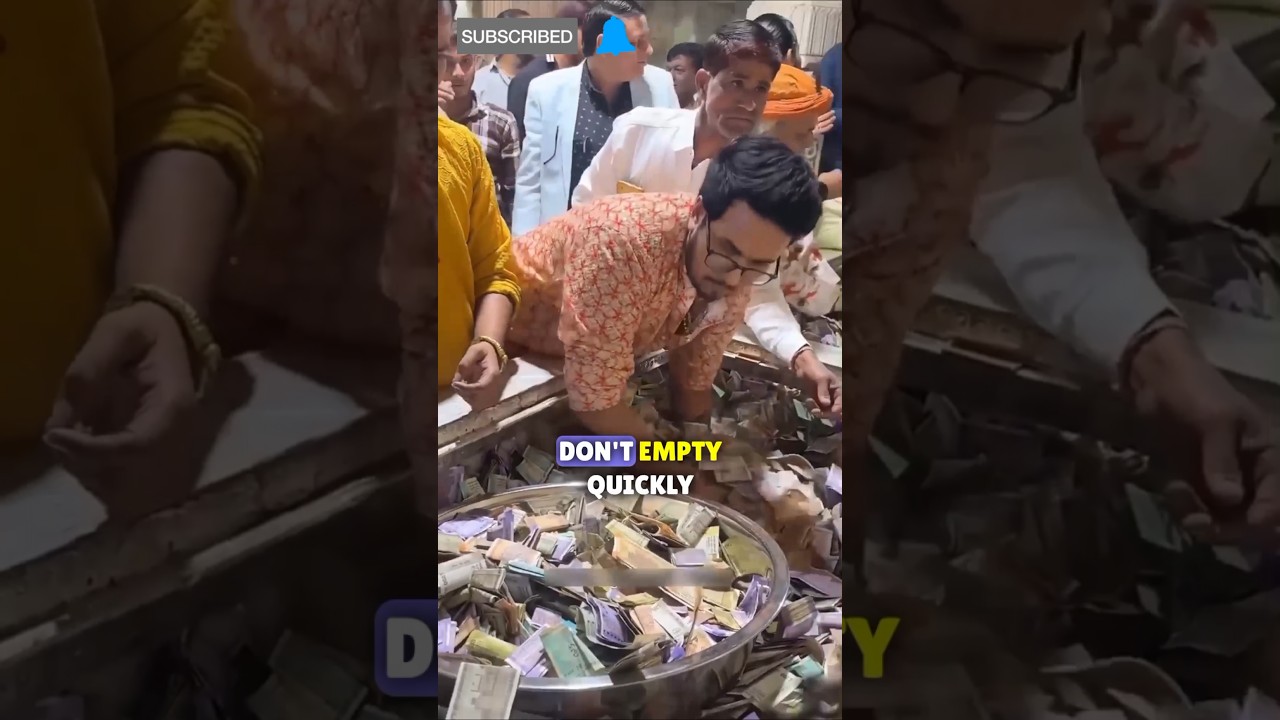Temple Donation Boxes Overflowing with Cash#TempleDonations #OverflowingBoxes #AmazingFacts  #usa