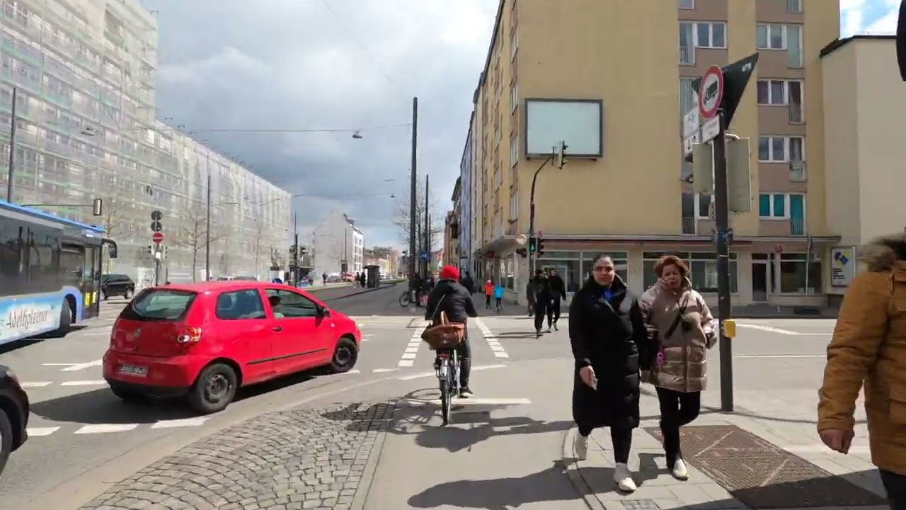 Münchner Radwege: Am Gleisdreieck, Pasing, Laim, Hirschgarten, Neuhausen (4K)