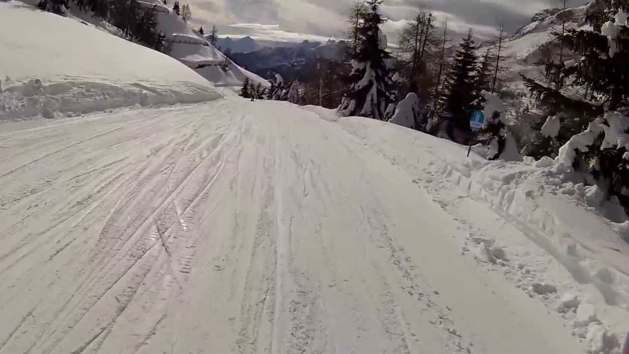 Da Alleghe a Pecol di Zoldo attraverso le piste Pian Dei Sec, Roa Bianca, 2000 e Cornia
