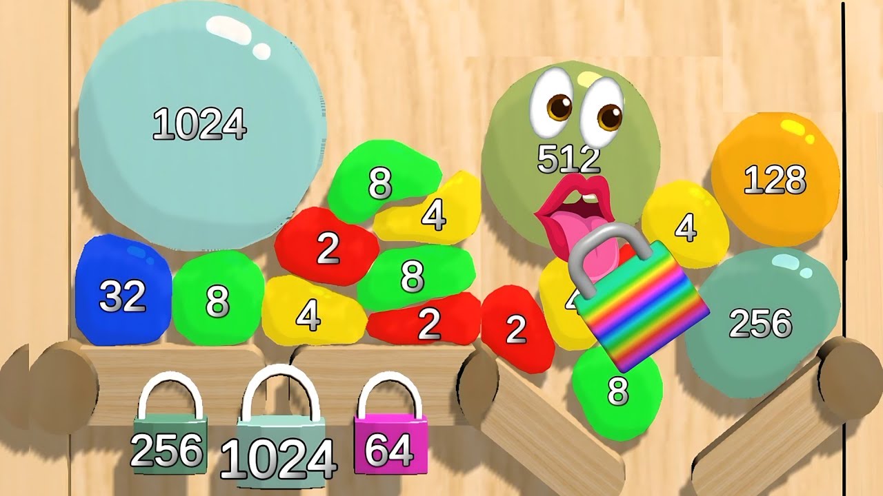 😂 Jelly 2048 &rarr;4096&rarr;16384&rarr; 32768... &infin; - blob merge 3d 🆚 Huggy Story - Help Me 2048 gameplay part 1029