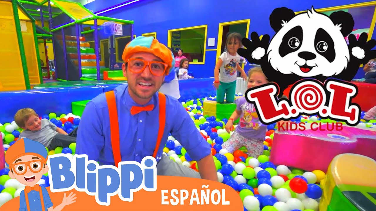 Blippi visita un patio de juegos (Fidgets Indoor Playground) | Videos de vehículos para niños
