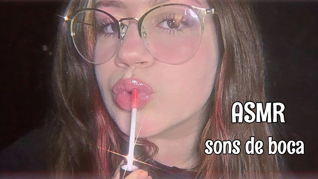 ASMR SONS DE BOCA MOLHADOS COM GLOSS