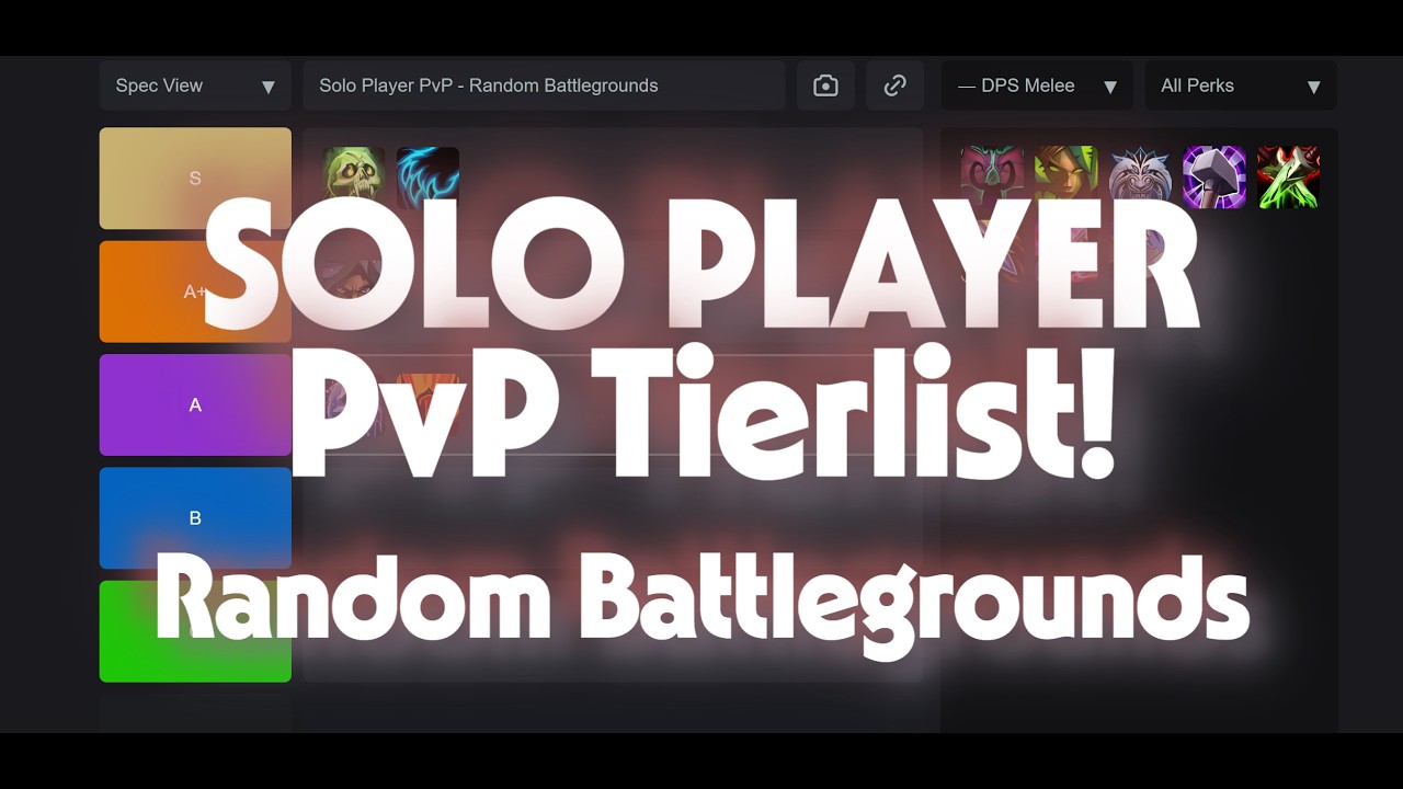 LvL 90 Midnight - Solo Player Meele Tierlist [Random Battlegrounds]