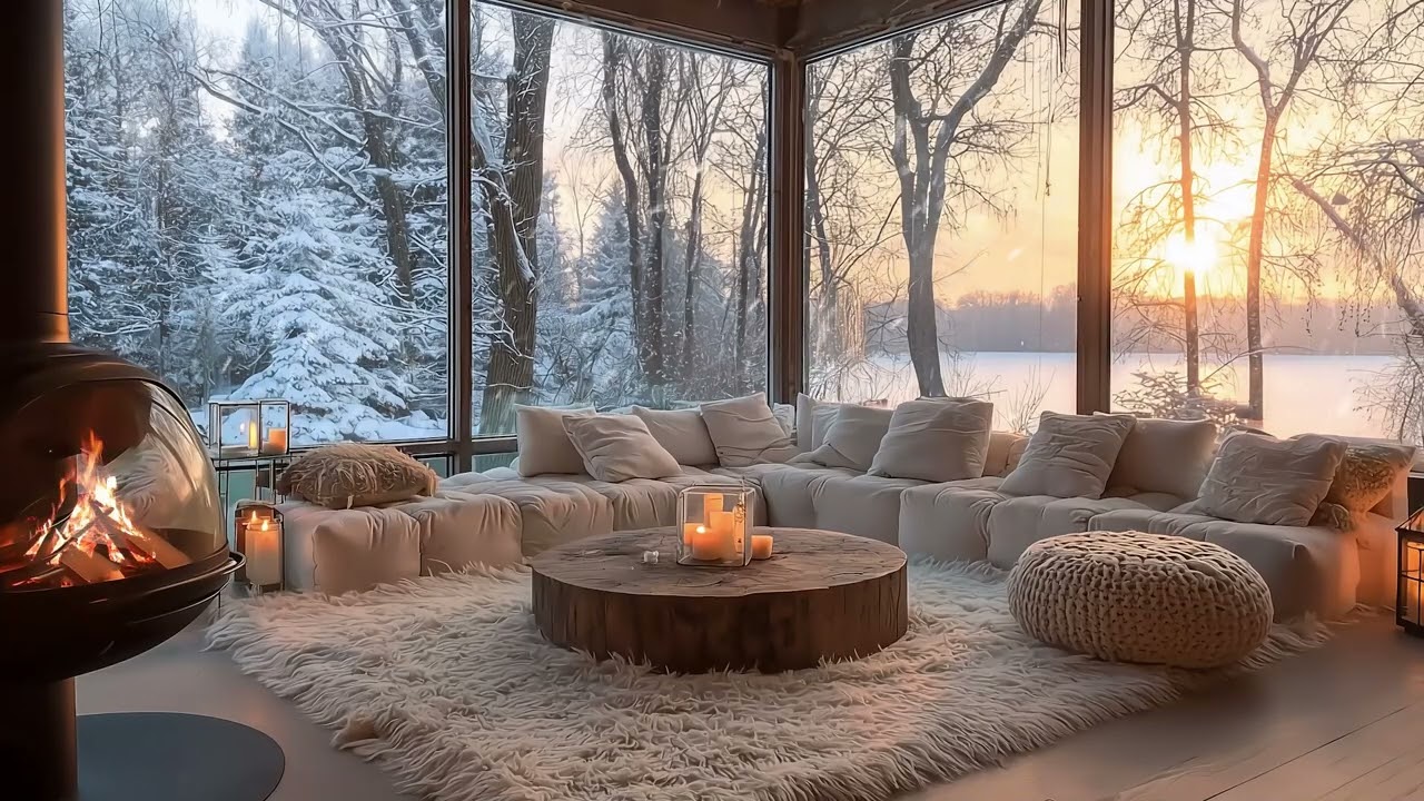 Snowfall White Lounge Piano | Peaceful Piano Music for Sleep & Stress Relief