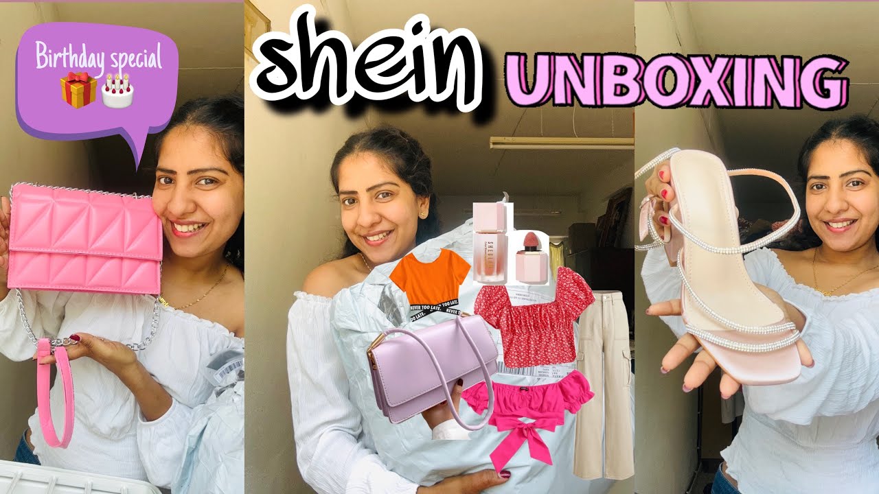 Shein එකෙන් මම දාපු ලොකුම Oder එක😍 birthday special 🎂🙈Shein එකේ bag,shoes,clothes👠👜👗👚