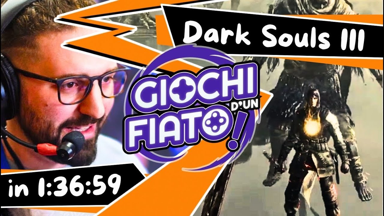 Dark Souls III SPEEDRUN con johndisandonato in 1:36:59 (Reverse Boss Order) - GIOCHI D'UN FIATO 2025
