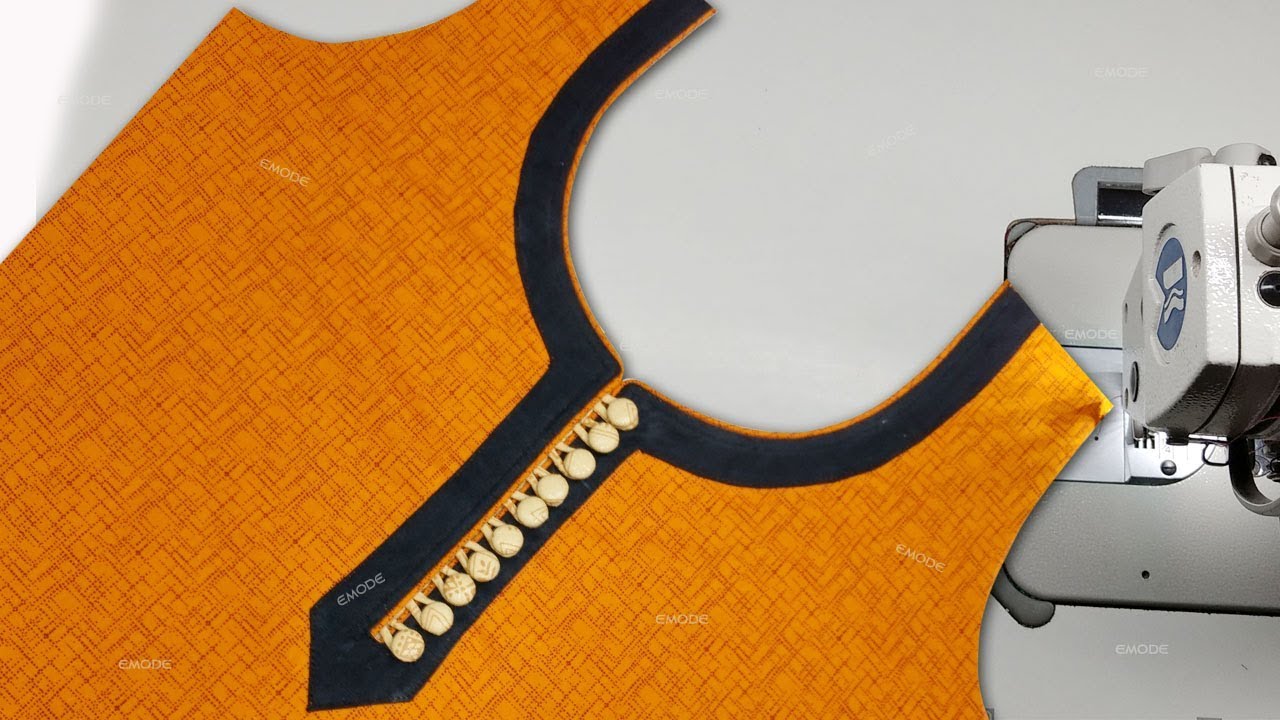 Neck design cutting and stitching in Hindi/Kurti neck designs EMODE