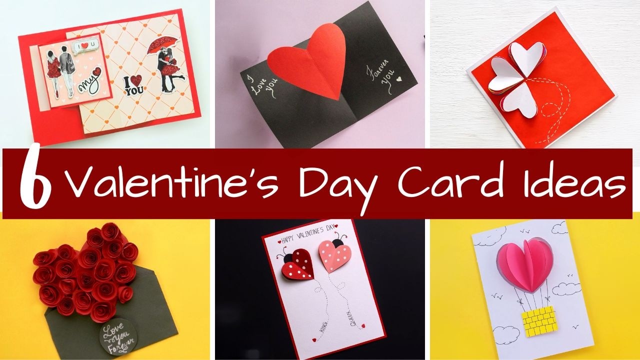 6 Valentine’s Day Card Ideas ❤️ | Easy DIY Handmade Cards | Paper Craft Tutorials