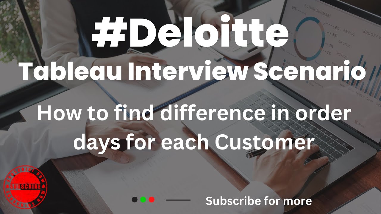 Tableau Interview Scenario Deloitte