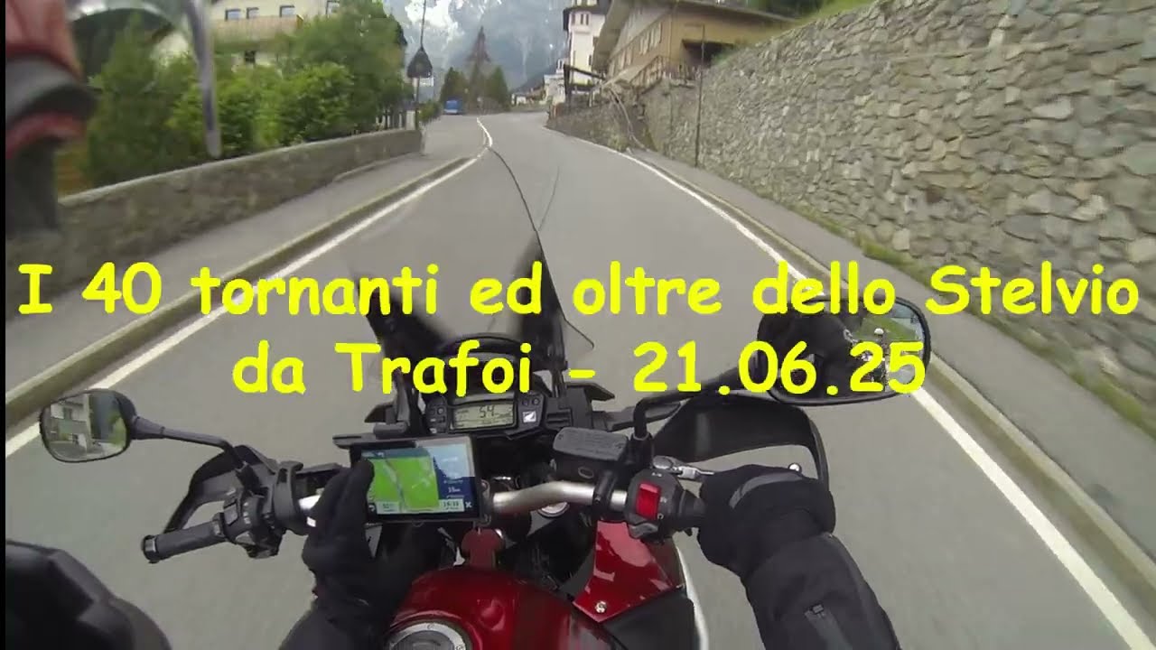 I 40 tornanti dello Stelvio........con la pioggia. 21.06.25