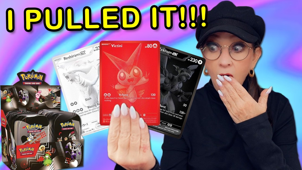 OMG! I PULLED IT! Pokemon Black Bolt/White Flare Unova Mini Tins Full Display Case Opening!