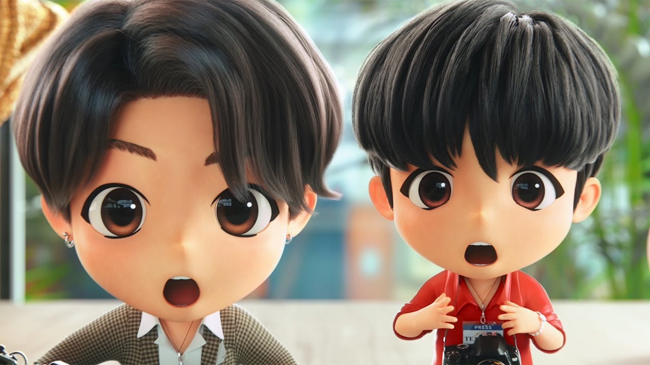 BTSのキャラクター・TinyTANがキュートな記者に！　地上波1回限りCMで話題　「紅茶花伝」限定コラボCM