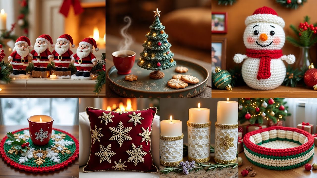 🙀🎄Christmas Crochet Stunning Living Room Decartions 2025