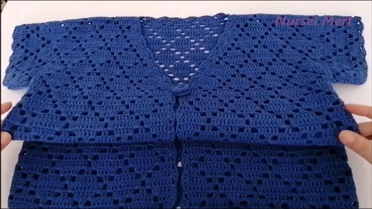 Yazlık yada Mevsimlik Tığ İşi Yelek, Hırka Modeli Yapılışı