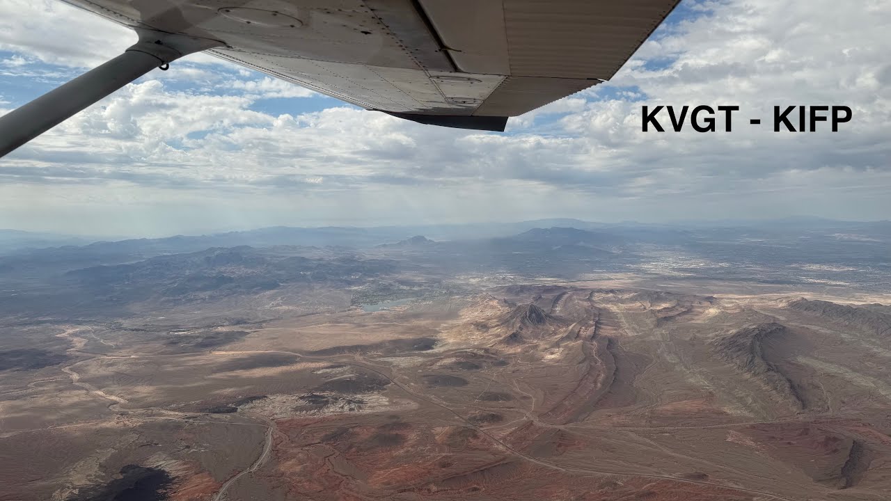 Full Cessna 172 Flight KVGT - KIFP / 4K Wing 360-VR Camera