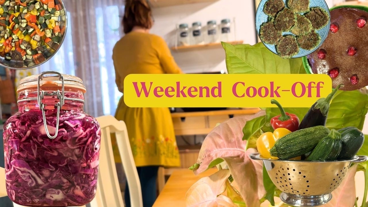 Vegan Meal Prep Weekend 🌧️ Winter Cooking for 2 in Cyprus