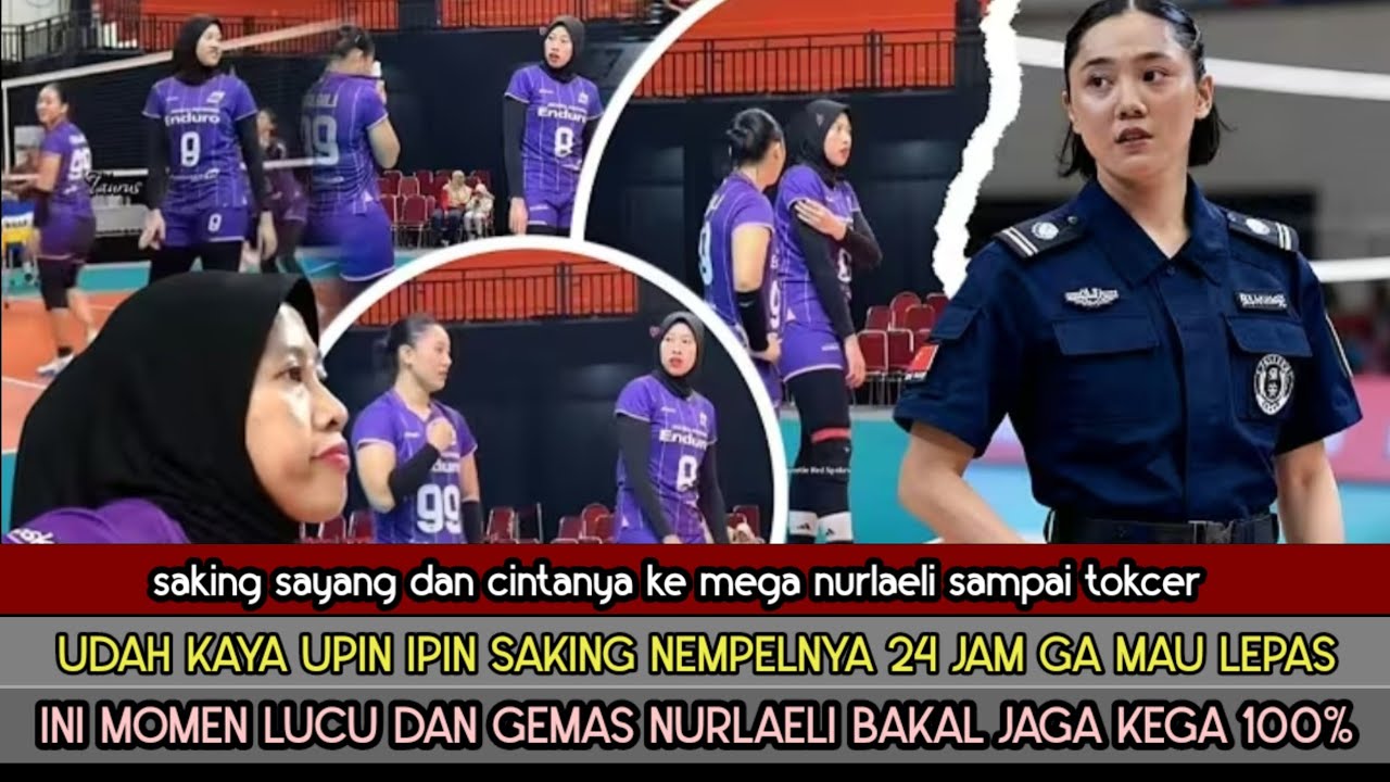 nempel 24 jam momen lucu nurlaeli jadi bodyguard megawati.saking gak mau lepas sepertu adik kakak.