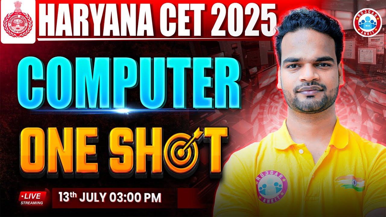 Haryana CET Computer Marathon Class 2025 | HSSC CET Computer One Shot Revision | By Shivam Sir
