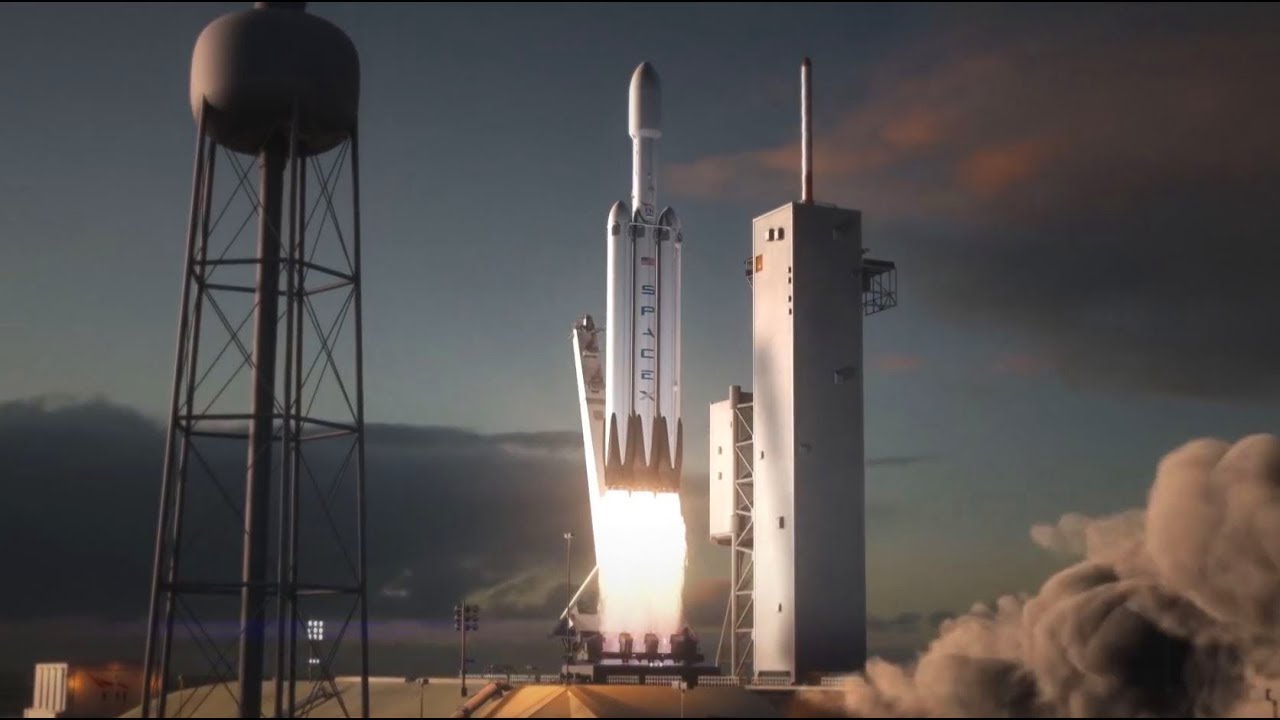 Falcon Heavy, le lanceur lourd de SpaceX se pr&eacute;pare pour son premier vol