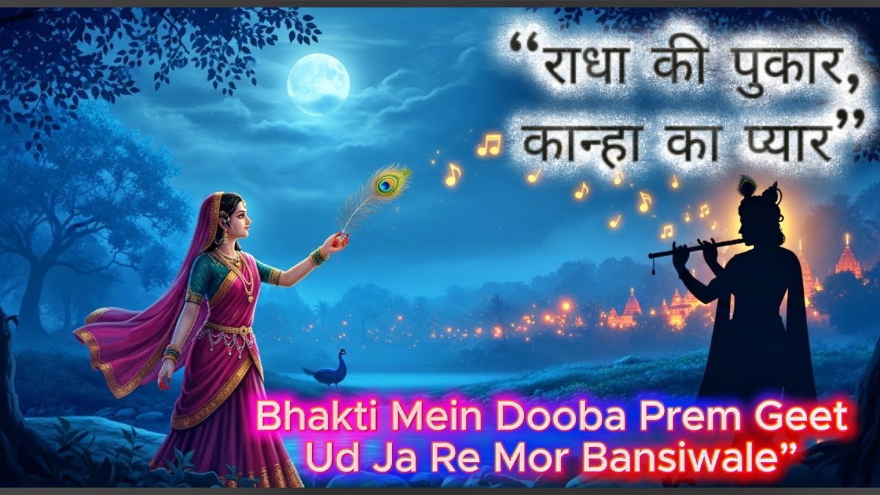 | Ud Ja Re Mor Bansiwale  Radha Krishna Love Duet | Divine Love Song | Bollywood Bhakti Version 2025