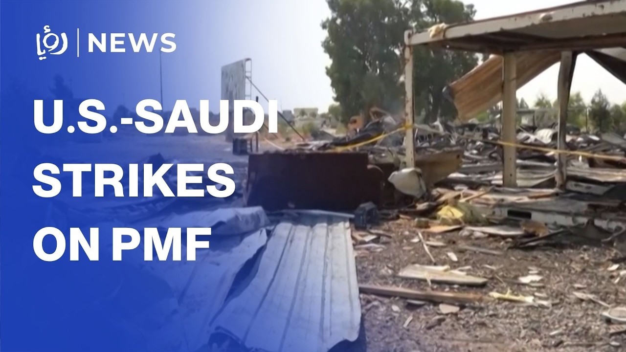 Aftermath of US-Saudi strikes on Iraqi PMF base