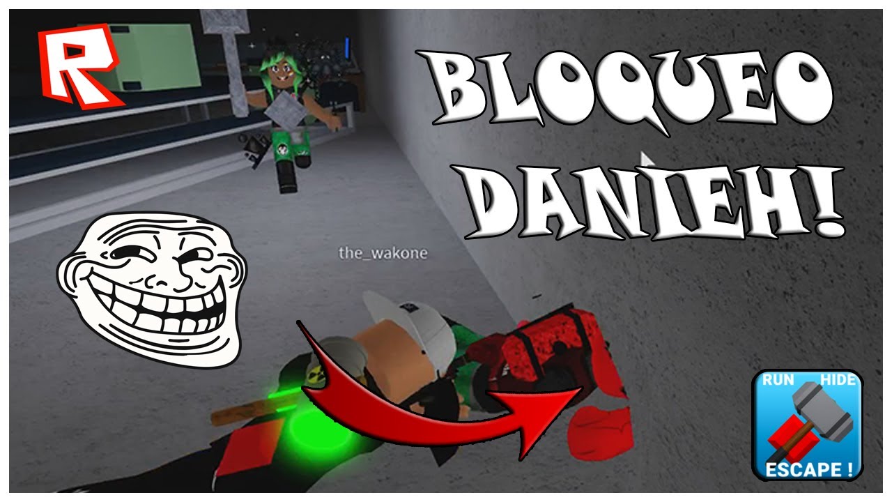 BLOQUEO A DANIEH Y CRYSTAL ME BLOQUEA JAJAJAJA FLEE THE FACILITY ROBLOX