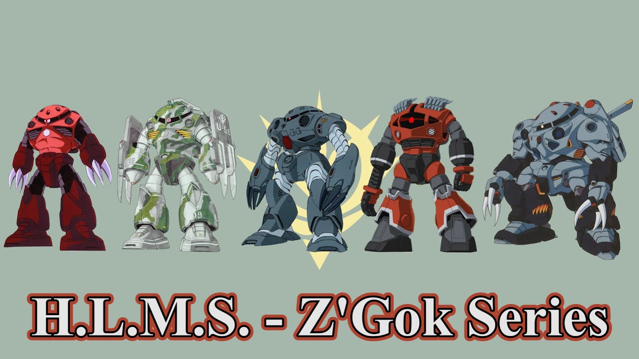H.L.M.S. - Z'Gok, Zogok & Zeon's Seafood Variants