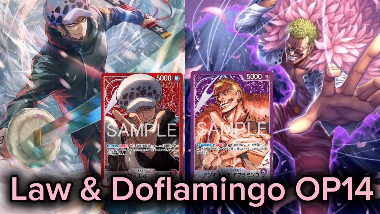 Law OP14 vs Doflamingo OP14 | Découverte des decks & gameplay