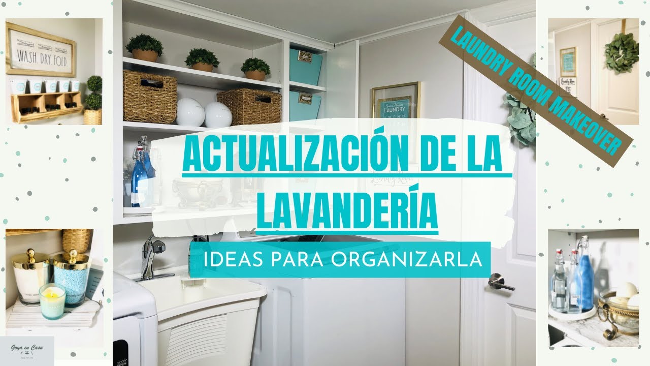💗 COMO ORGANIZAR & DECORAR UNA LAVANDERÍA PEQUEÑA| LAUNDRY ROOM MAKEOVER | IDEAS PARA TU LAVANDERÍA