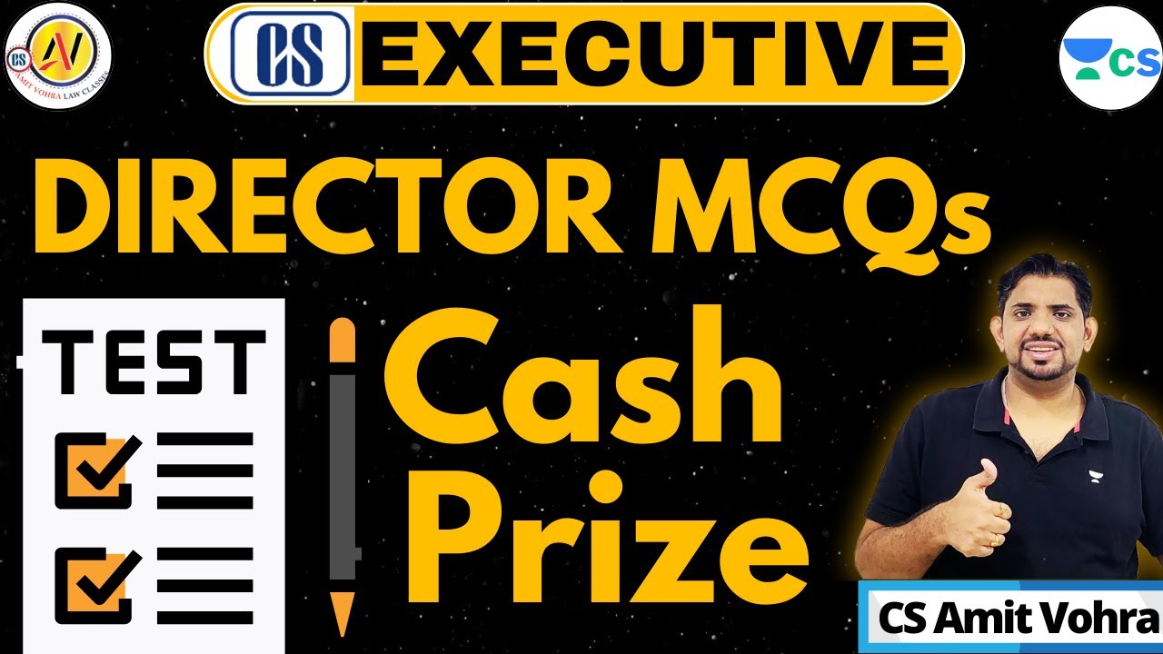 Win Cash💸🥳 Diwali 2023 | MCQs Test | Company Secretary | Directors #csexecutive #csamitvohra #live