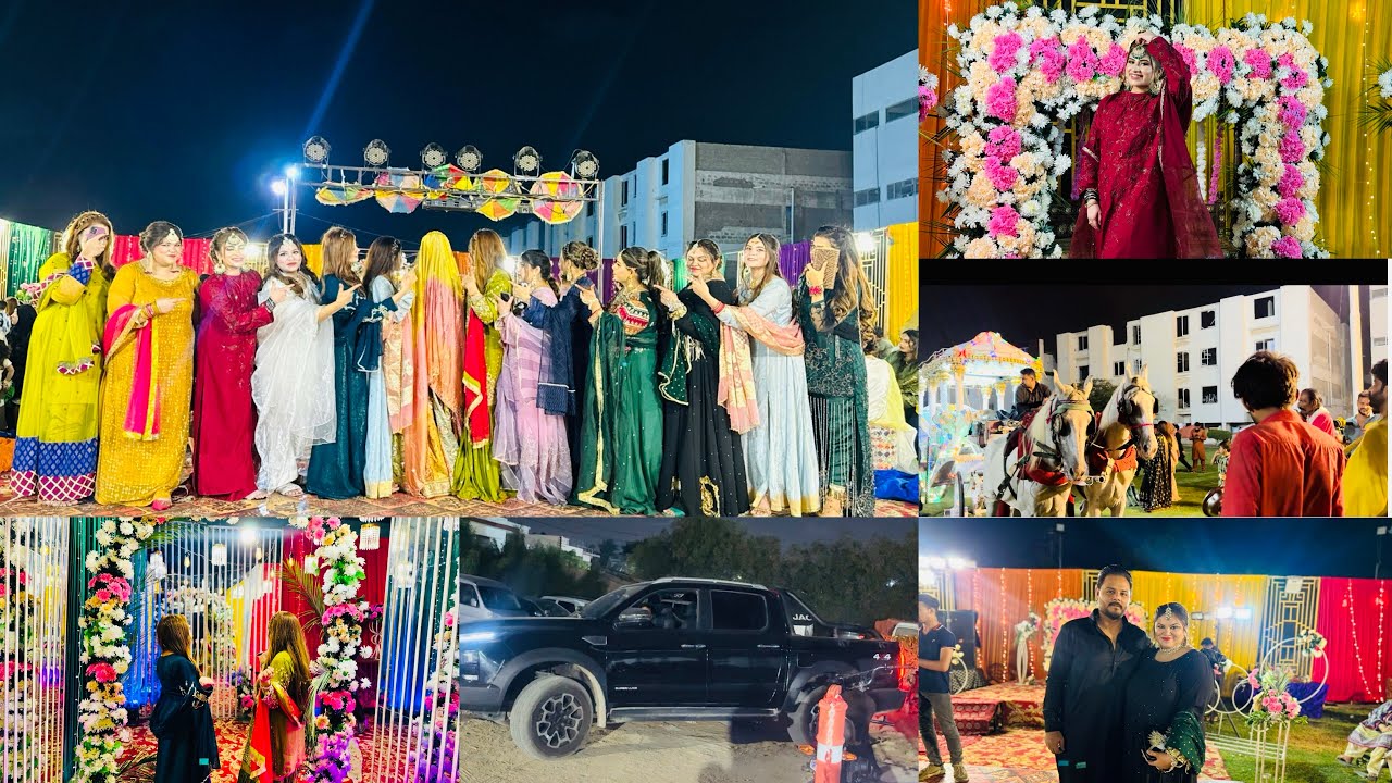 Alhumdullilah grand mehendi event | dulhe ne dulhan ko dala car gift kardi | dhamake dar entry|