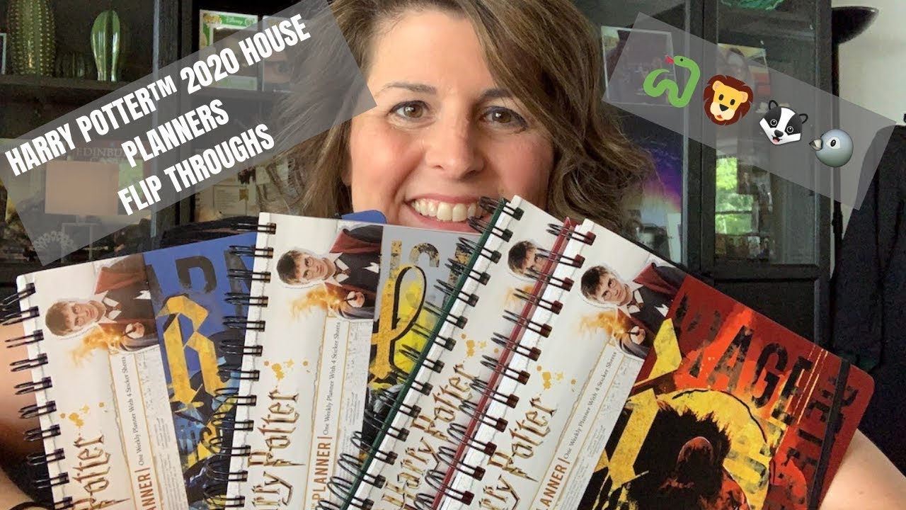 Harry Potter House Planners flip through