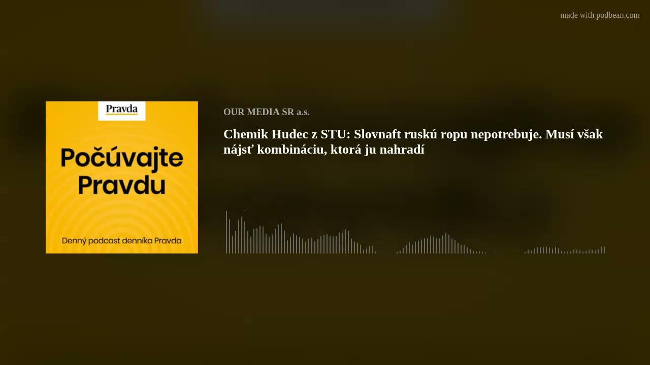 Chemik: Slovnaft nie je odk&aacute;zan&yacute; iba na rusk&uacute; ropu. Mus&iacute; v&scaron;ak n&aacute;jsť kombin&aacute;ciu, ktor&aacute; ju nahrad&iacute;